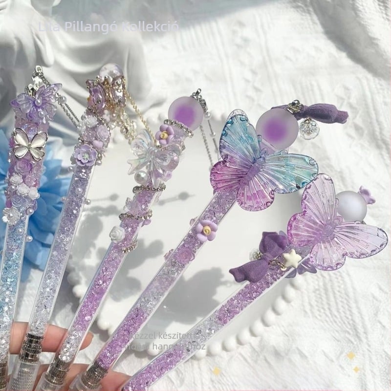 Muzi Blue Lila Pillangó Sorozat – rozsdamentes acél vágó kés, 18 cm, DIY naptárhoz