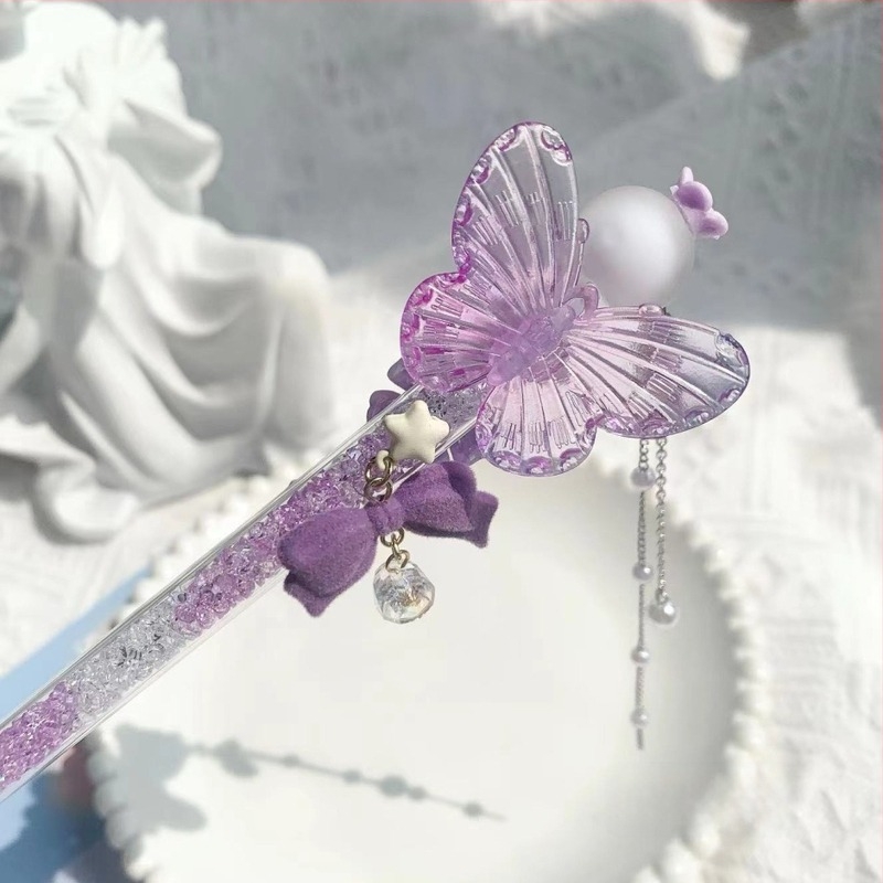 Muzi Blue Lila Pillangó Sorozat – rozsdamentes acél vágó kés, 18 cm, DIY naptárhoz