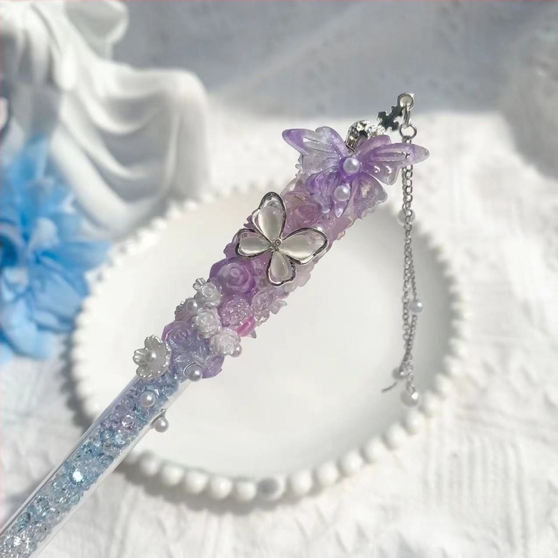 Muzi Blue Lila Pillangó Sorozat – rozsdamentes acél vágó kés, 18 cm, DIY naptárhoz