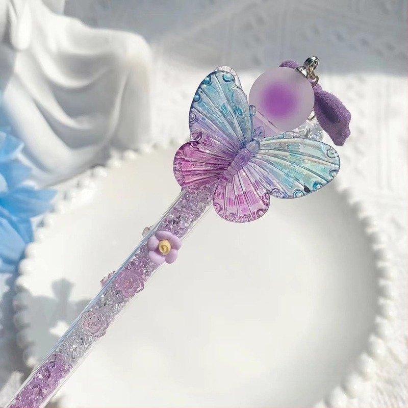 Muzi Blue Lila Pillangó Sorozat – rozsdamentes acél vágó kés, 18 cm, DIY naptárhoz
