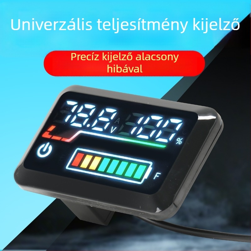 LiFePO4 akkumulátor feszültség kijelző elektromos járművekhez (48V/60V/72V)