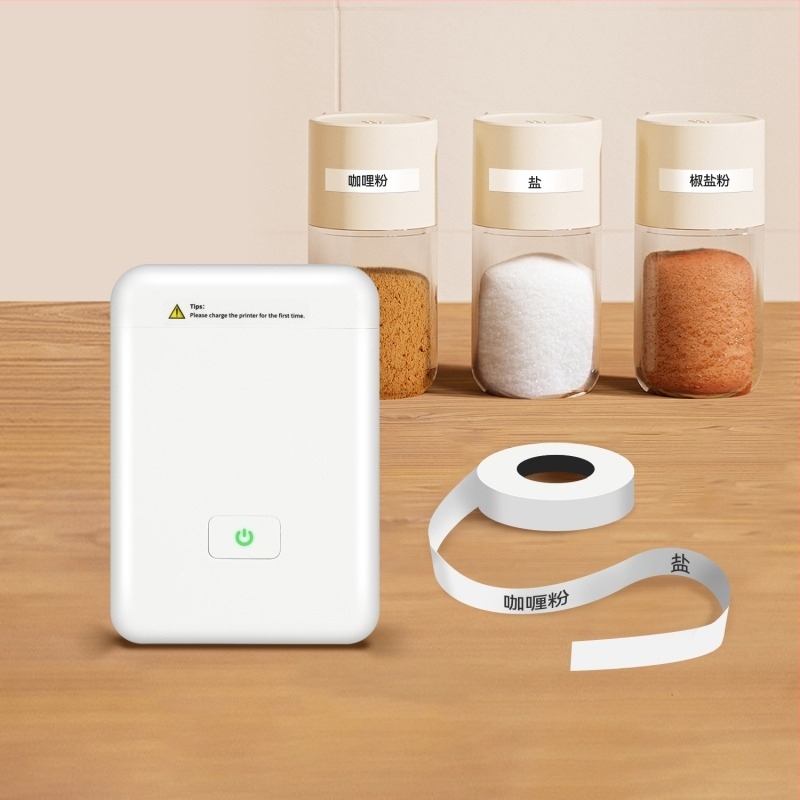 Termikus címkenyomtató, Bluetooth, kompakt, zsebméretű, otthoni használatra