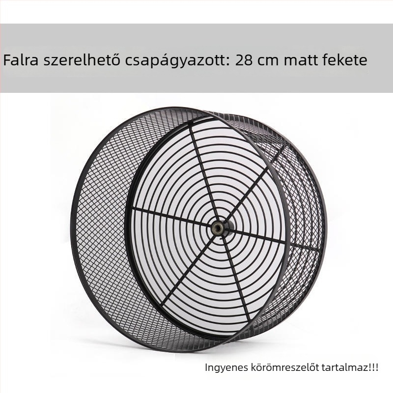Falihoz rögzíthető, csendes futókerék kisállatok számára, körömcsiszoló funkcióval — túlméretes méret