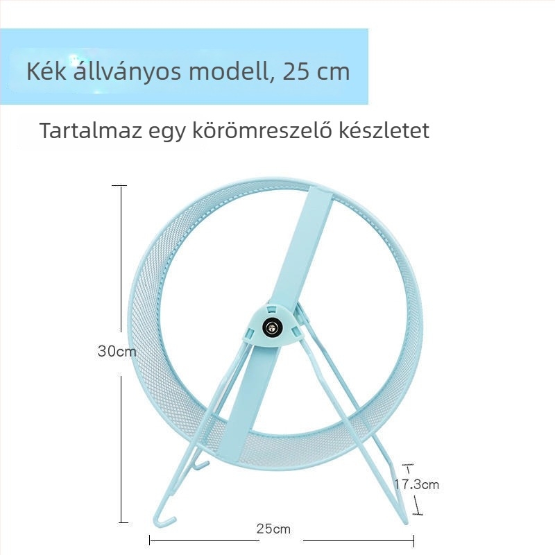 Falihoz rögzíthető, csendes futókerék kisállatok számára, körömcsiszoló funkcióval — túlméretes méret