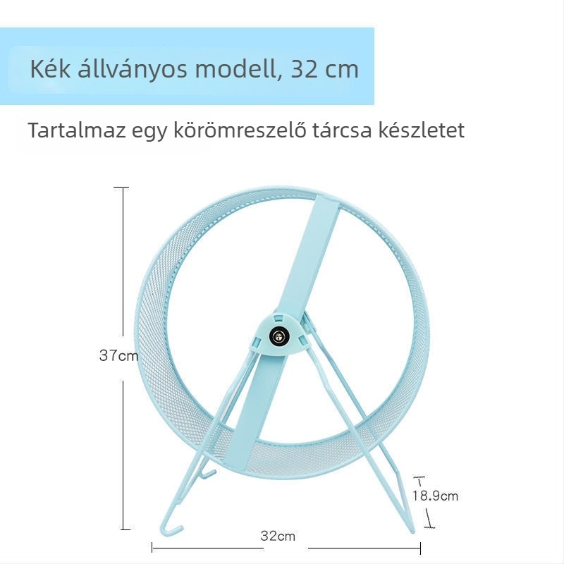 Falihoz rögzíthető, csendes futókerék kisállatok számára, körömcsiszoló funkcióval — túlméretes méret