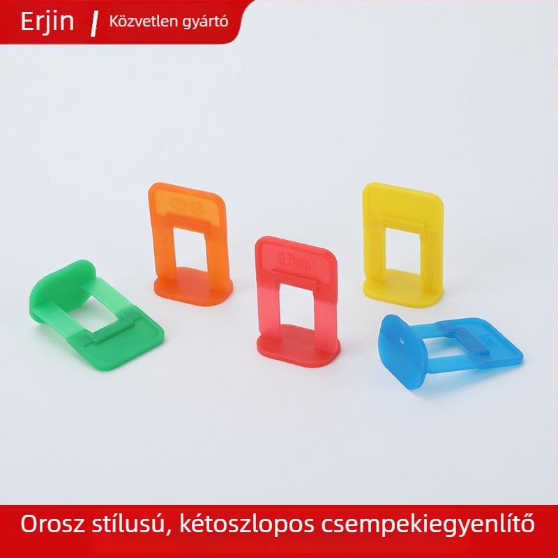 Orosz stílusú járólap szintező eszköz, kettős oszlopos szintező, pontos hézagpozíciós klip 0,5–2,0 mm