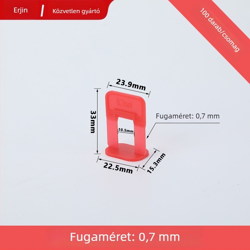 Orosz stílusú járólap szintező eszköz, kettős oszlopos szintező, pontos hézagpozíciós klip 0,5–2,0 mm