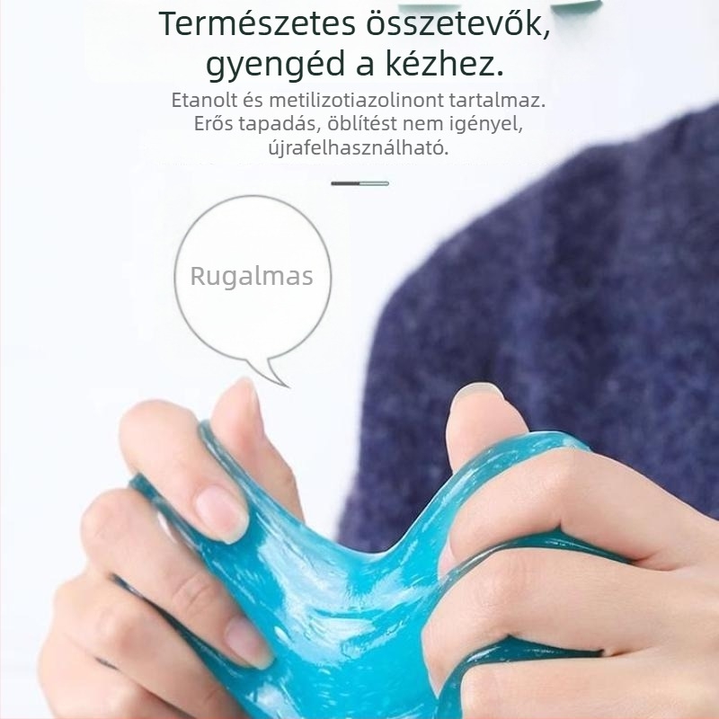 Többfunkciós tisztító puha gél az autó belső teréhez és a billentyűzet hornyainak tisztításához