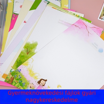 A4-es Növekedési Dosszié Óvoda és Általános Iskola számára – Színes oldalak, fotóalbum PP borítóval, 16–20 oldal, univerzális sablon