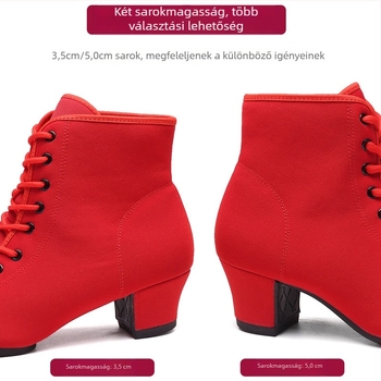 Női latin–modern tánccipők – őszi-téli bálcipők 3,5 cm vagy 5,5 cm sarkú