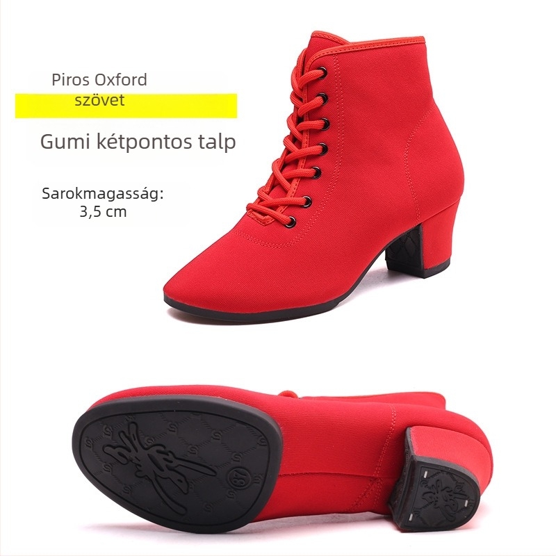 Női latin–modern tánccipők – őszi-téli bálcipők 3,5 cm vagy 5,5 cm sarkú
