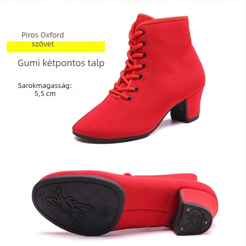Női latin–modern tánccipők – őszi-téli bálcipők 3,5 cm vagy 5,5 cm sarkú