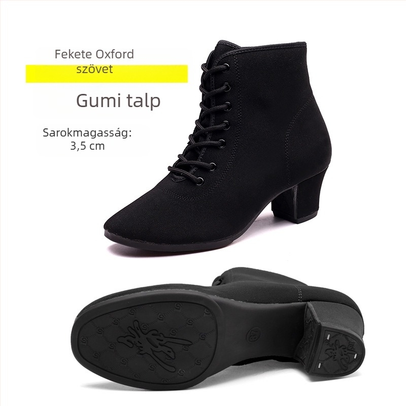 Női latin–modern tánccipők – őszi-téli bálcipők 3,5 cm vagy 5,5 cm sarkú
