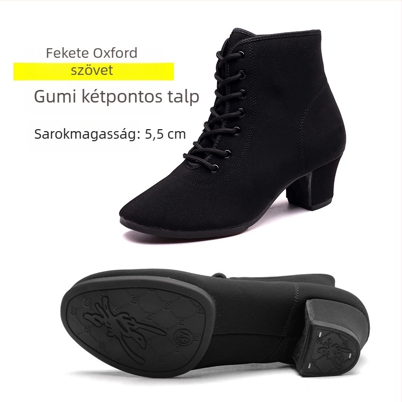 Női latin–modern tánccipők – őszi-téli bálcipők 3,5 cm vagy 5,5 cm sarkú