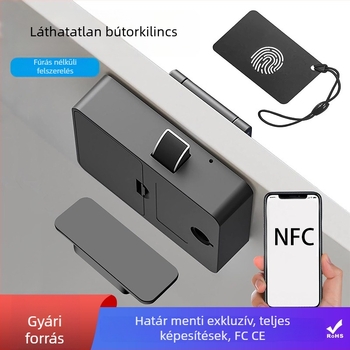Prémium rejtett fiókzár bútorokhoz intelligens kártyás azonosítással és NFC azonosítással