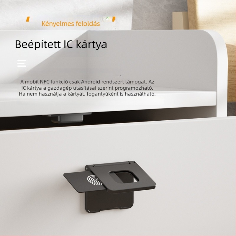Prémium rejtett fiókzár bútorokhoz intelligens kártyás azonosítással és NFC azonosítással