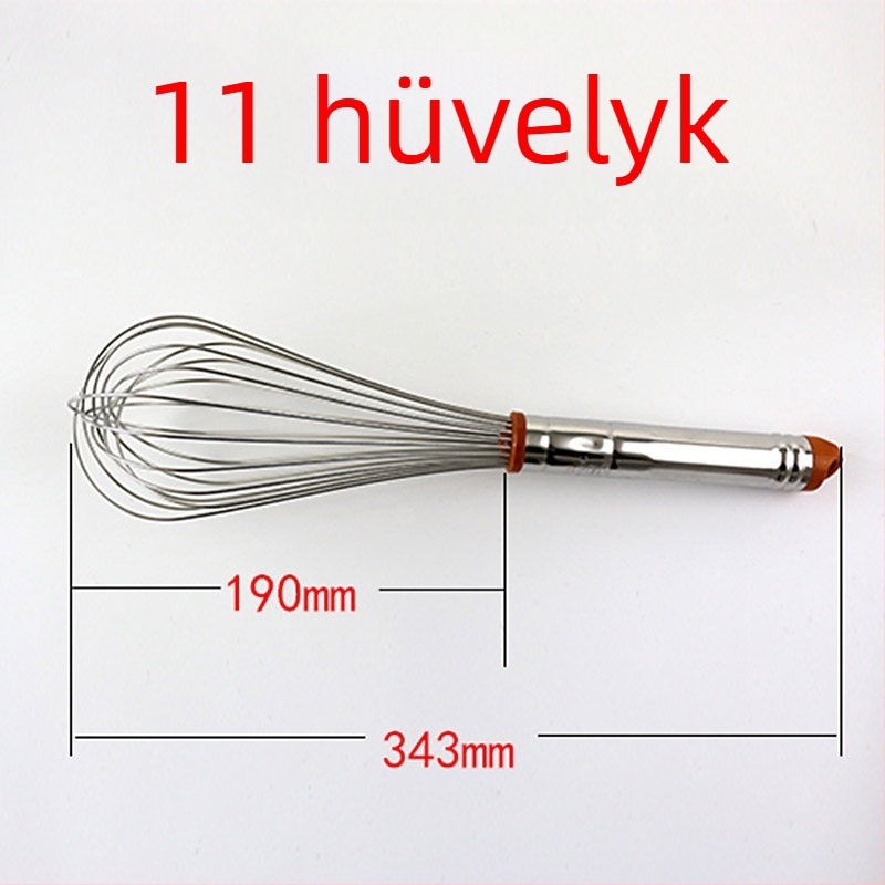 Sanneng SN4883 rozsdamentes acél, 8/10 hüvelykes kézi tojásfelverő – otthoni használatra