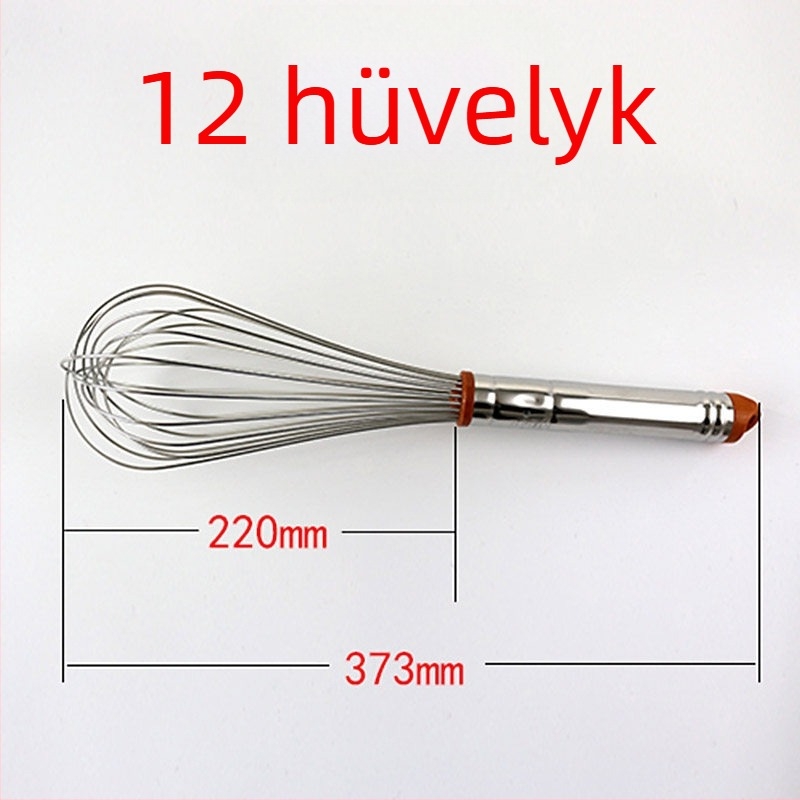 Sanneng SN4883 rozsdamentes acél, 8/10 hüvelykes kézi tojásfelverő – otthoni használatra