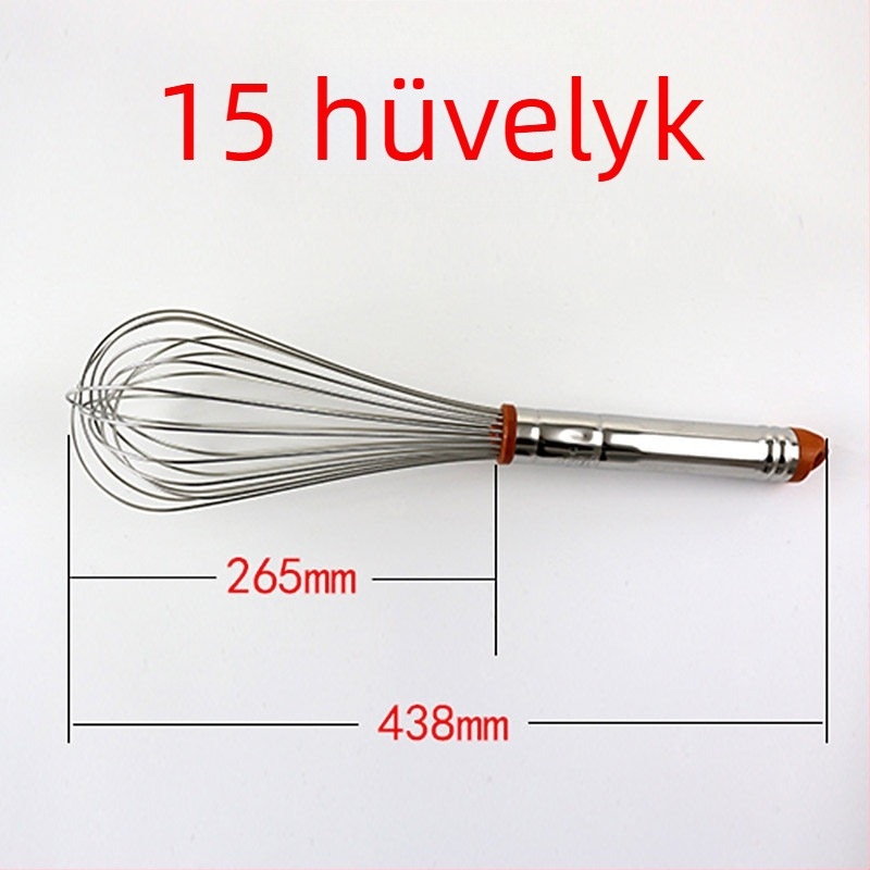 Sanneng SN4883 rozsdamentes acél, 8/10 hüvelykes kézi tojásfelverő – otthoni használatra