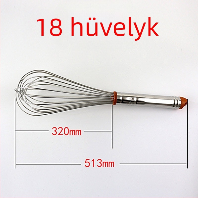 Sanneng SN4883 rozsdamentes acél, 8/10 hüvelykes kézi tojásfelverő – otthoni használatra