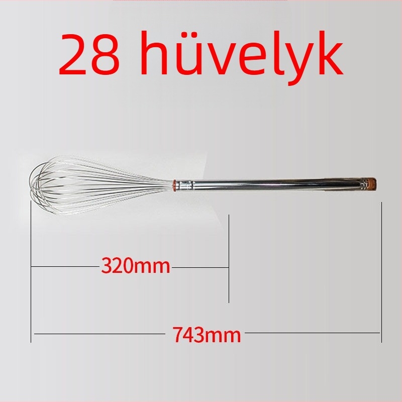 Sanneng SN4883 rozsdamentes acél, 8/10 hüvelykes kézi tojásfelverő – otthoni használatra