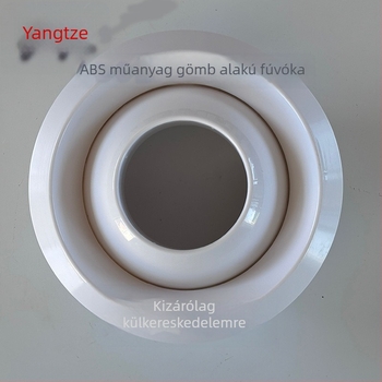 ABS gömb alakú levegőkimenet, állítható műanyag fúvóka
