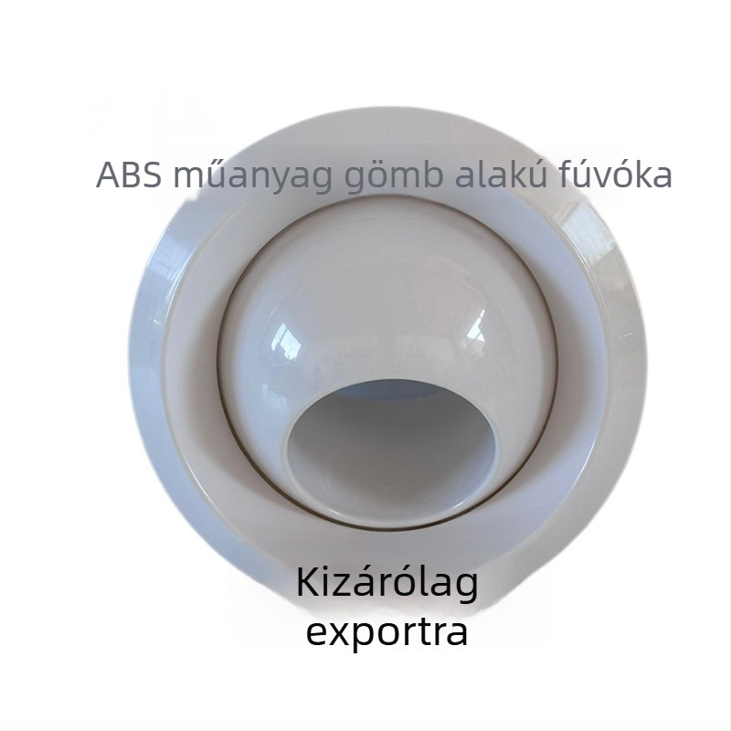ABS gömb alakú levegőkimenet, állítható műanyag fúvóka