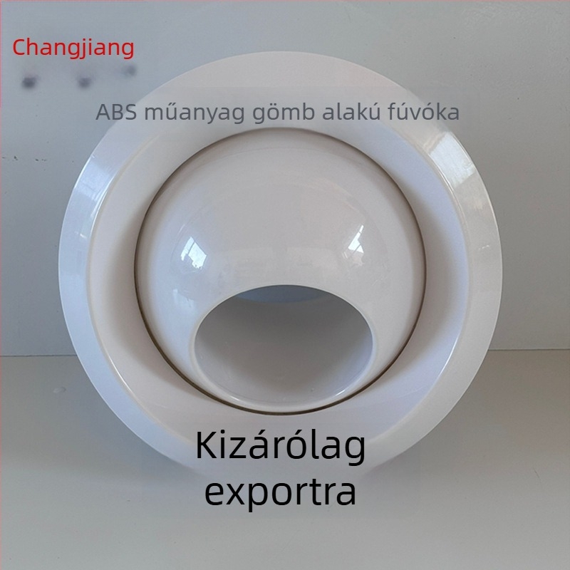 ABS gömb alakú levegőkimenet, állítható műanyag fúvóka