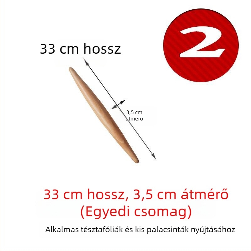 Dupla végű hegyes sodrófa, vastított kivitel