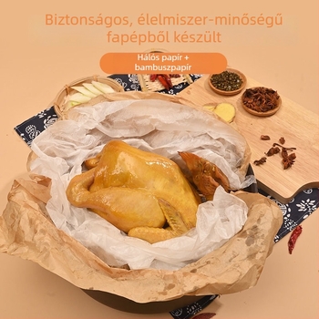 Élelmiszer-minőségű papír sózott sült csirke csomagolásához, bambusz hajtás papír, gézpapír, olajozott papír, Jade Buckle Paper