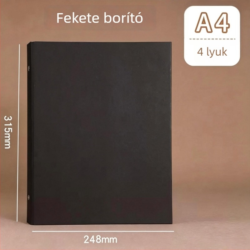 DIY Üres fotóalbum A4-es kraft papír borítóval, levehető lapokkal, akordeon-formátumú oldalakkal, osztálytársak emlékére
