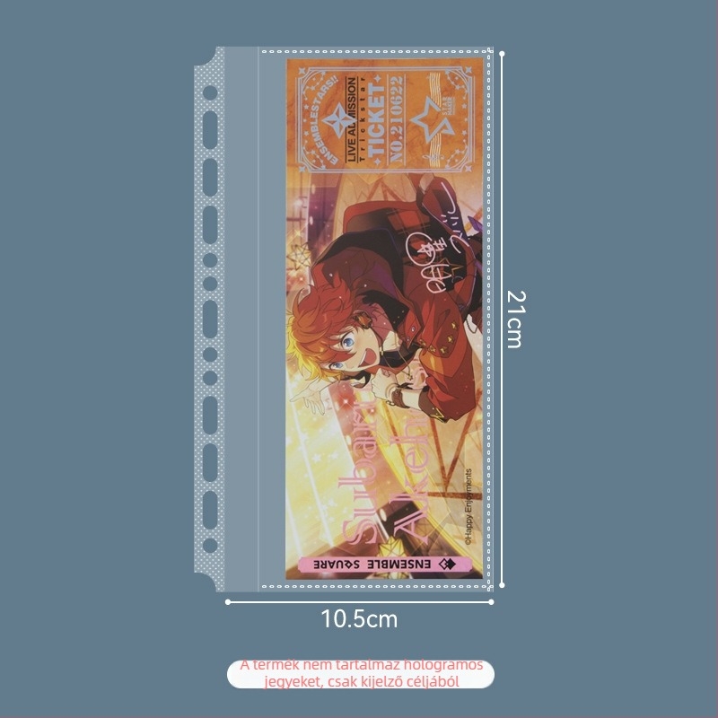 Lézeres jegy- és fotóalbum cserélhető lapokkal, 5 hüvelykes, Polaroid fotókhoz — Idol Dream Festival