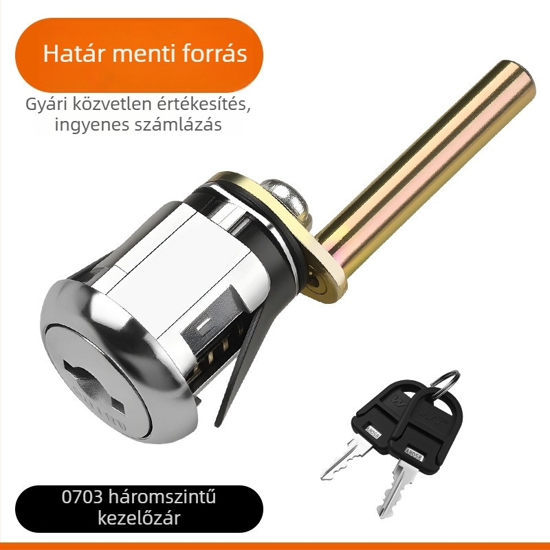WT0703 Háromszintű kezelési fiókzár, iratrendező zár és cserélhető zárbetét (cam lock)