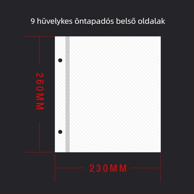 Öntapadós laminált fotóalbum, A3/A4 méretű, 8K belső oldalak, nagy kapacitás, testreszabható méret