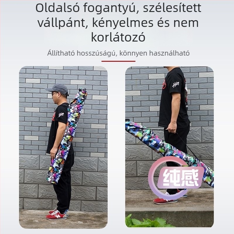 Horgászfelszerelés táska esernyő- és botrekesszel, vízálló, nagy kapacitású, keresztpánttal