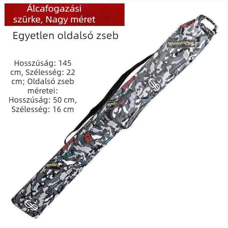 Horgászfelszerelés táska esernyő- és botrekesszel, vízálló, nagy kapacitású, keresztpánttal