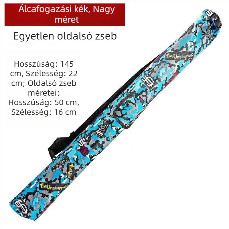 Horgászfelszerelés táska esernyő- és botrekesszel, vízálló, nagy kapacitású, keresztpánttal