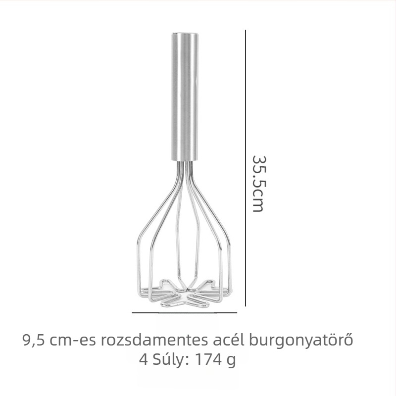 Burgonyapürítő, 430 rozsdamentes acél, konyhai eszköz