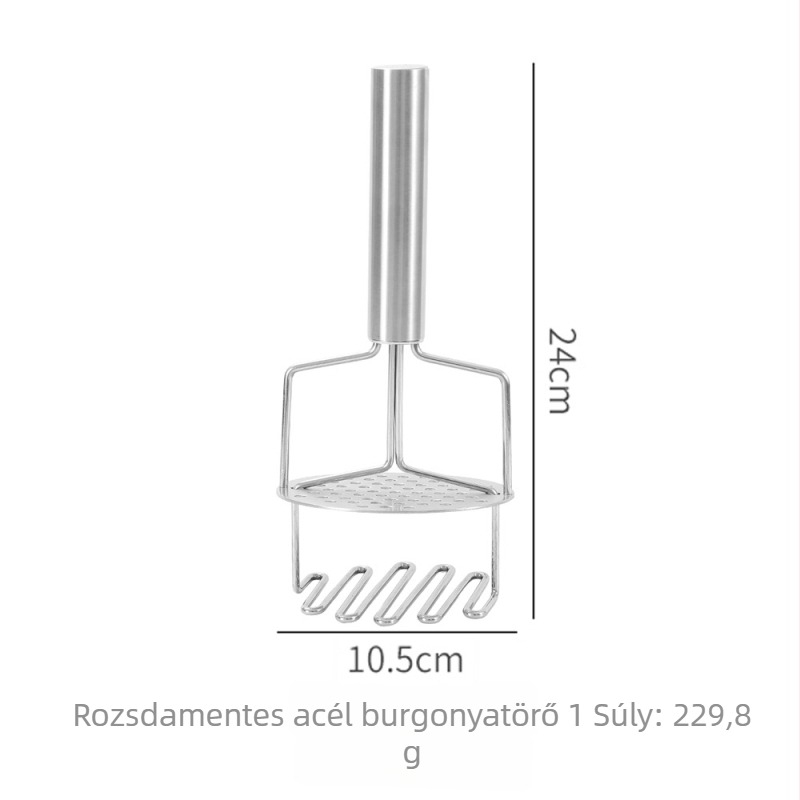 Burgonyapürítő, 430 rozsdamentes acél, konyhai eszköz