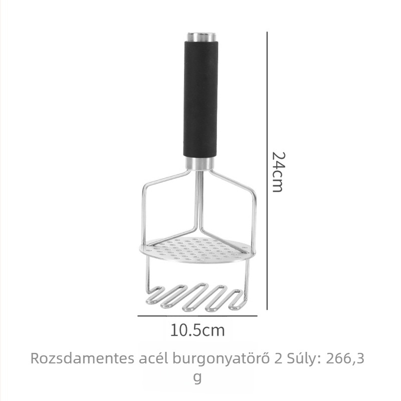 Burgonyapürítő, 430 rozsdamentes acél, konyhai eszköz