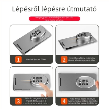Jelszavas zár szekrényekhez és fiókokhoz, fúrás nélküli hűtőzár, lopás elleni zár fiókokhoz, dupla nyitású szekrényzár, iratszekrény-zár