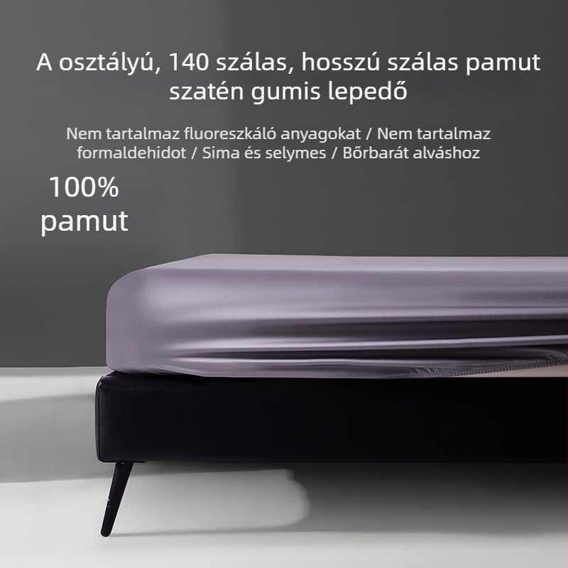 A osztályú hosszú szálú pamut lepedő, matracvédő, csúszásmentes ágyneműkészlet