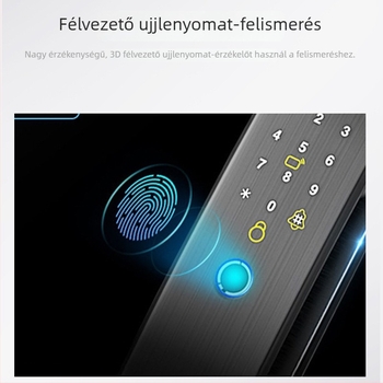 Arcfelismerő okoszár fa ajtókhoz — automatikus belépés, ujjlenyomat- és jelszó-hozzáférés