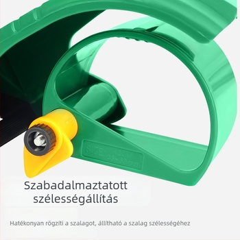 Átlátszó ragasztószalag-vágó és dobozzáró, állítható szélesség 4,5–6 cm