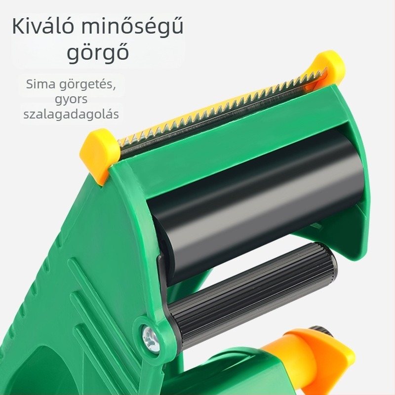 Átlátszó ragasztószalag-vágó és dobozzáró, állítható szélesség 4,5–6 cm