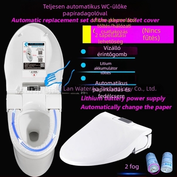 Automatikus, intelligens elektromos WC-ülőke fedő rendszer egyszer használatos papírfóliával, közintézményekhez