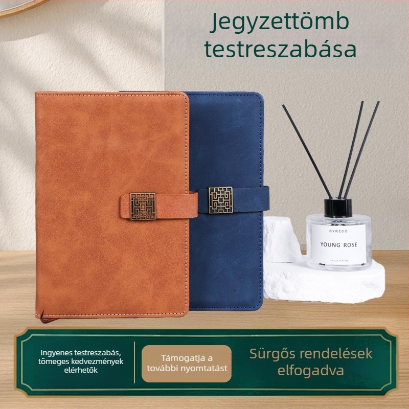 A5-ös ablakos mintázatú jegyzetfüzet, vastag belső oldalakkal, üzleti irodai napló, testreszabható