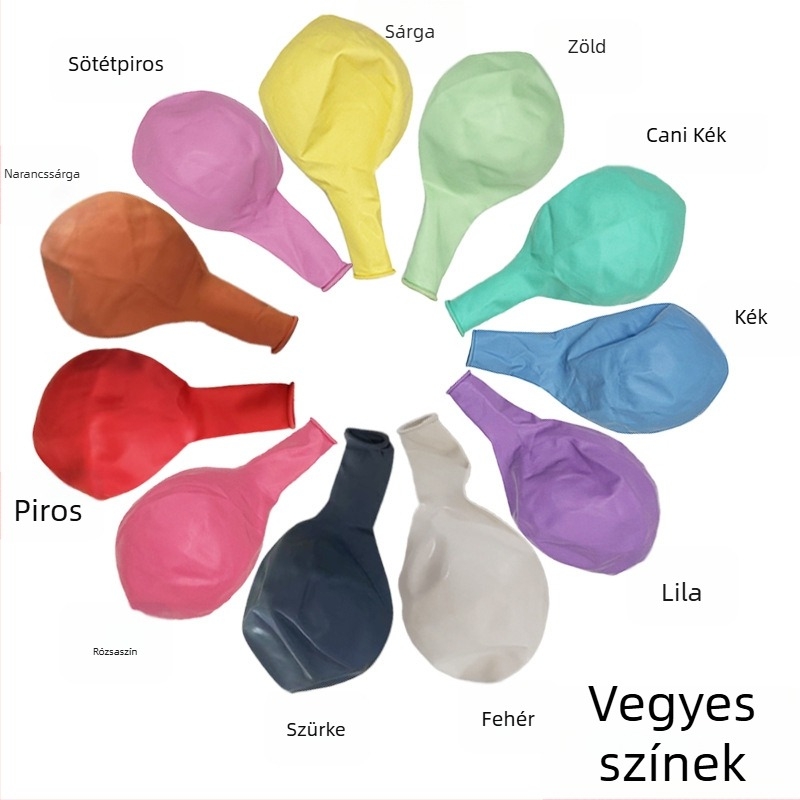 10 hüvelykes latex ballon macaron színű, gyerekek születésnapi és esküvői dekorációhoz