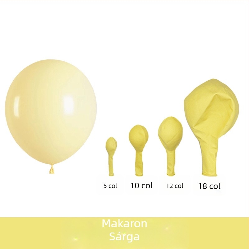 10 hüvelykes latex ballon macaron színű, gyerekek születésnapi és esküvői dekorációhoz