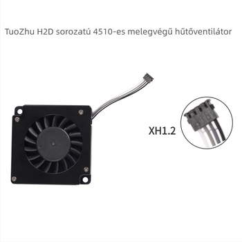 Tuozhu 3D nyomtató kiegészítők, H2D forró vég ventilátor, dupla golyóscsapágy, nagy sebességű 4510 hűtőventilátor